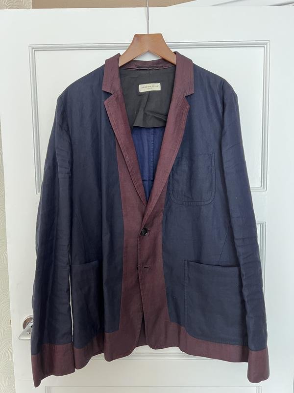 Men Dries Van Noten Blazer Navy 38 / M / 46