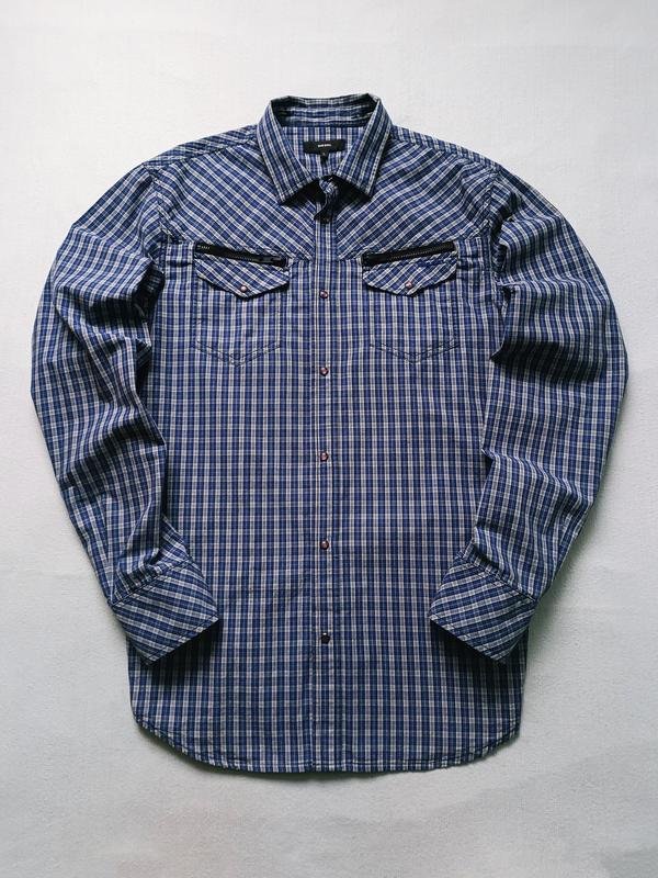 Uomo Diesel Camicia Grigia Cotone M