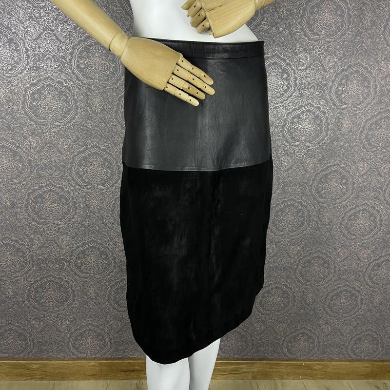 Donna Reiss Gonna Nera Camoscio 38