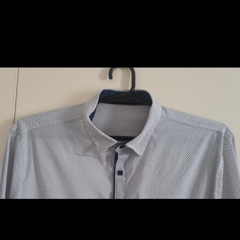 Мужской Blackstone Рубашка Белая Эластан 36 / S /