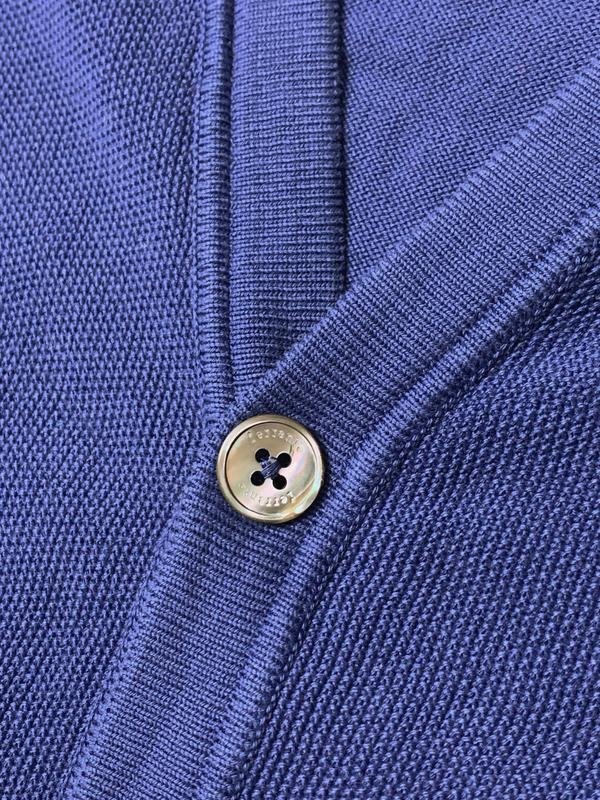 Herren Ferrante Pullover Marineblau Baumwolle 42 /