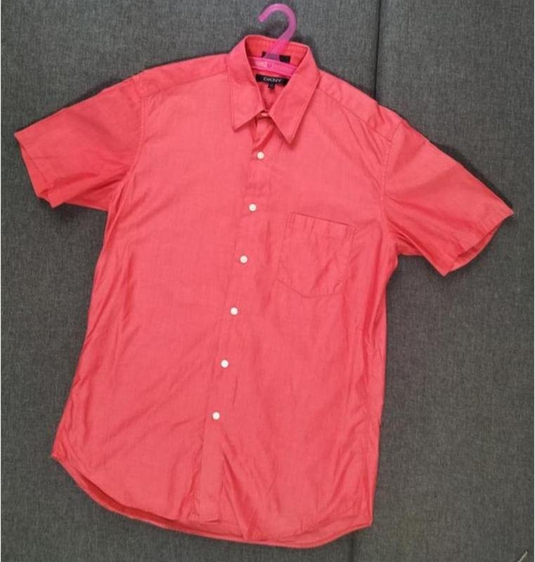 Homme DKNY Chemise Rose Coton 38 / M / 46