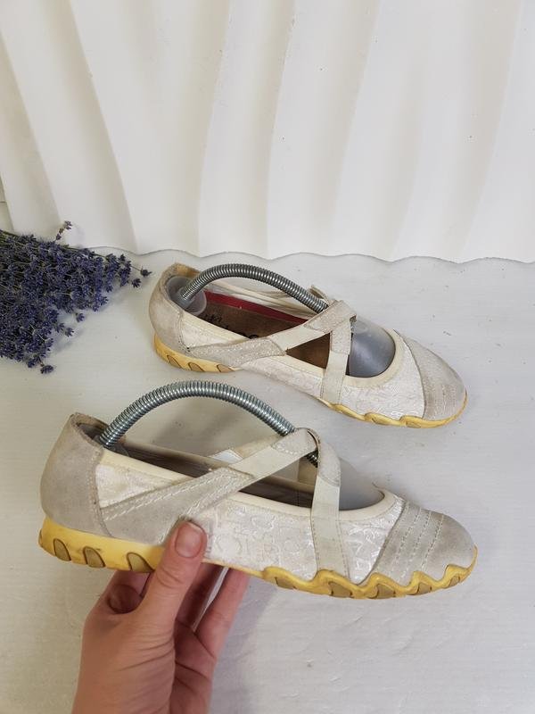 Women Rieker Heels Beige Suede 38