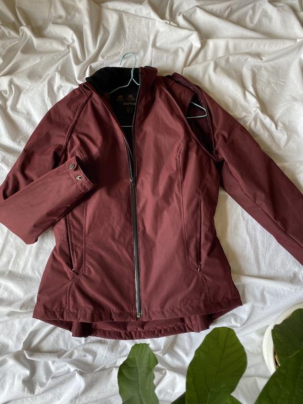 Damen Barbour Jacke Burgunder Polyamid 36 / S / 44