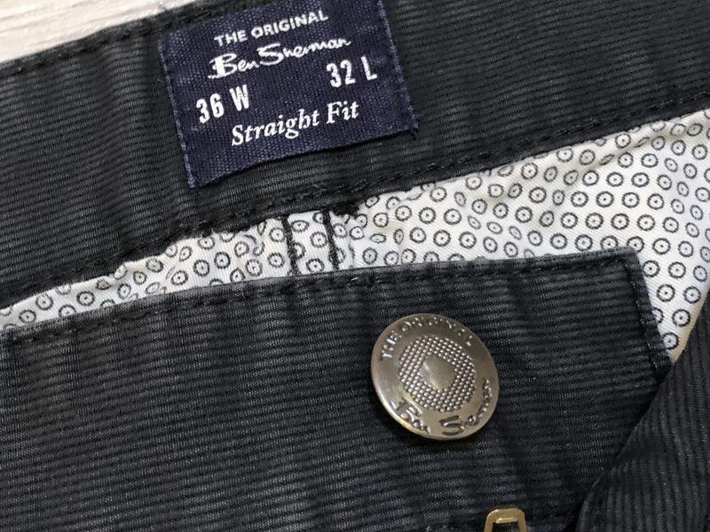 Homme Ben Sherman Pantalon Gris Coton 36 / XL / 50