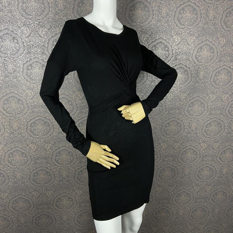 Donna AllSaints Abito Nero Cotone 36 / S / 44