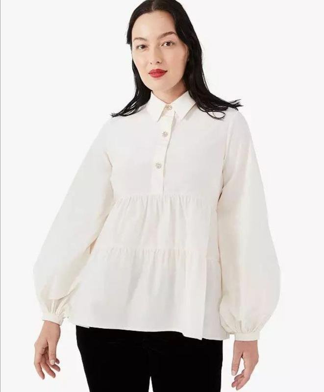 Женская Kate Spade Блуза Белая Полиамид 34 / XS /