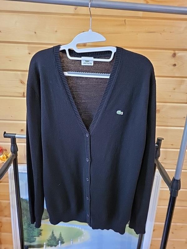Homme Lacoste Pull Noir Laine 40 /L / 48
