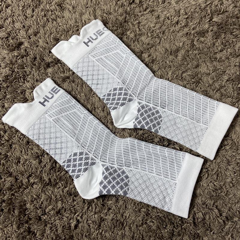 Men Hueglo Socks White Polyester 43