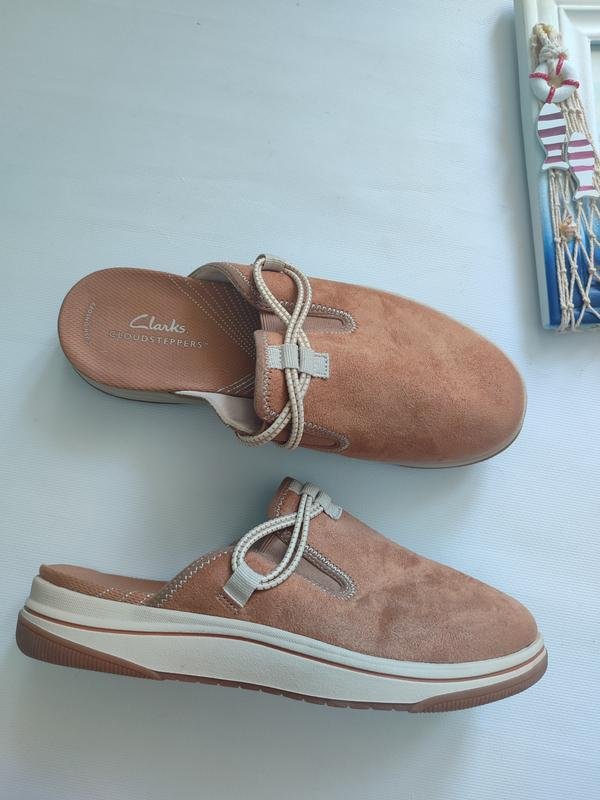 Women Clarks Slip-on Beige