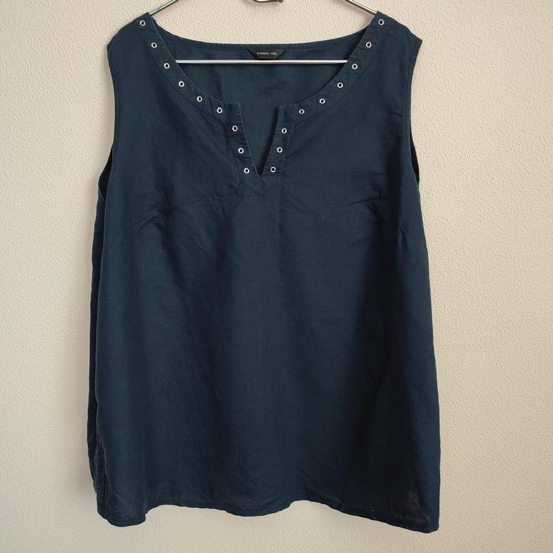 Женская Florence Fred Блуза Тёмно-синий Лен 40 / L