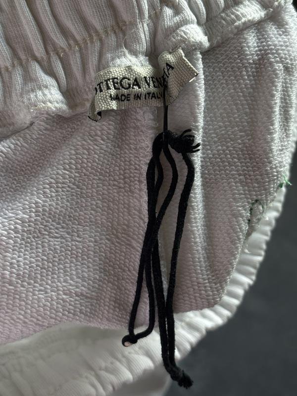 Homme Bottega Veneta Shorts Blanc Cuir 33 / L / 48