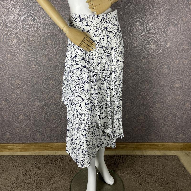 Женская Marks & Spencer Юбка Тёмно-синяя Вискоза