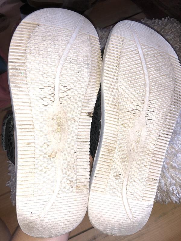 Donna Clarks Sandali Nero Pelle 38