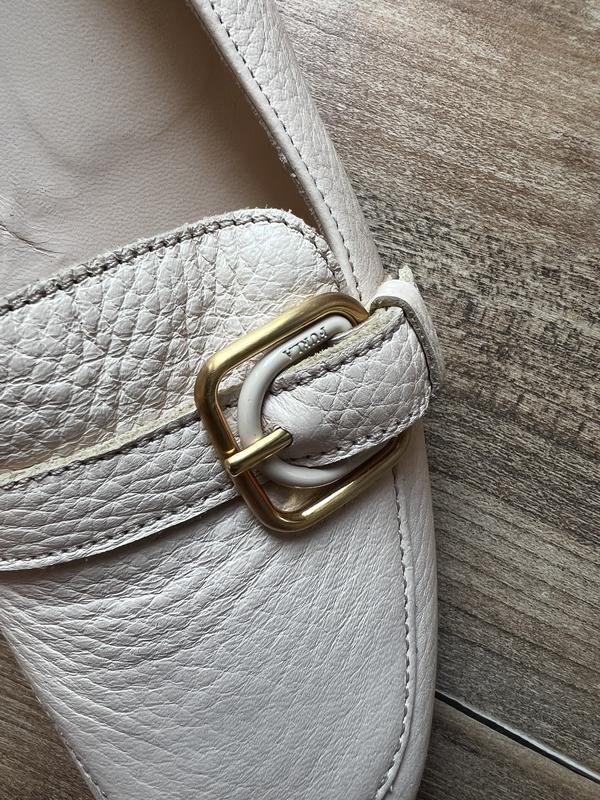 Женские Furla Туфли Бежевый Кожа 38