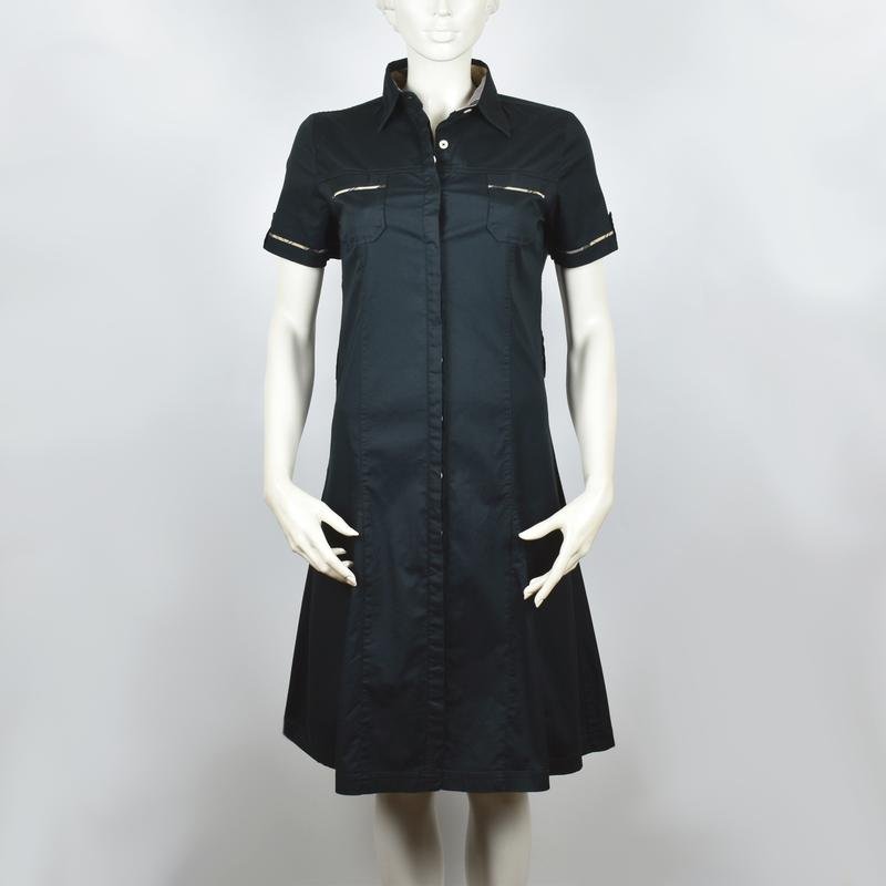 Damen Barbour Kleid Schwarz Baumwolle 36 / S / 44