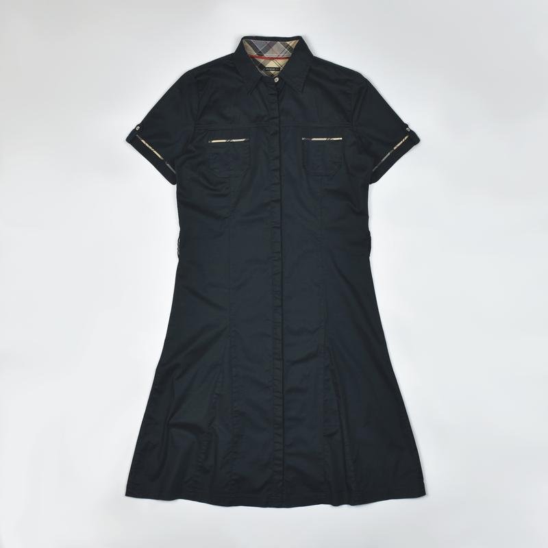 Damen Barbour Kleid Schwarz Baumwolle 36 / S / 44