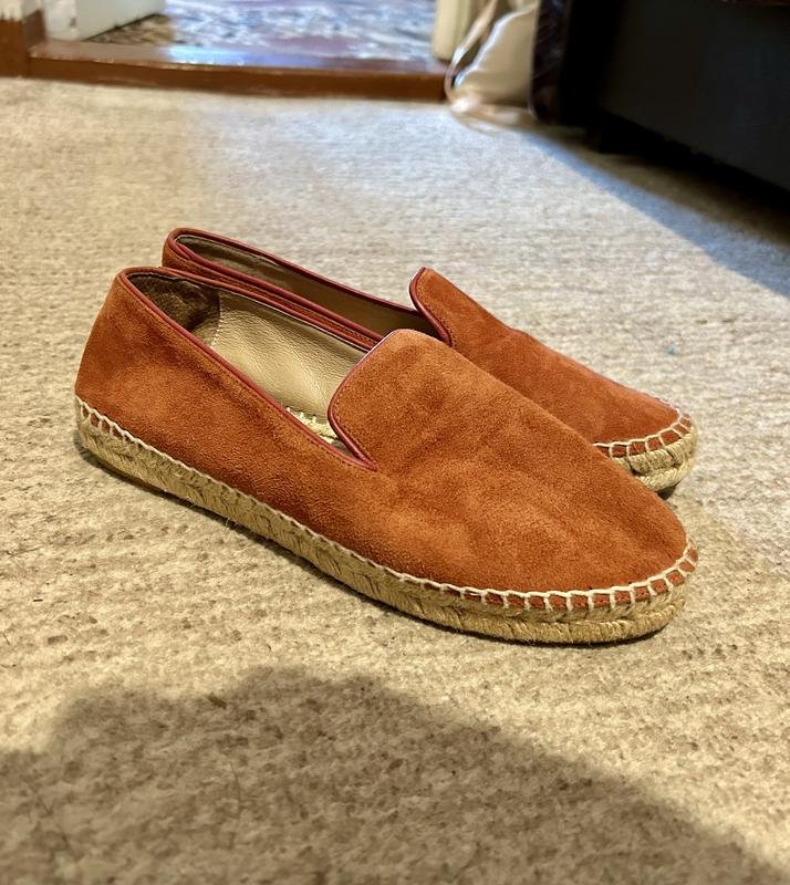 Women Crockett & Jones Espadrilles Orange Suede 37