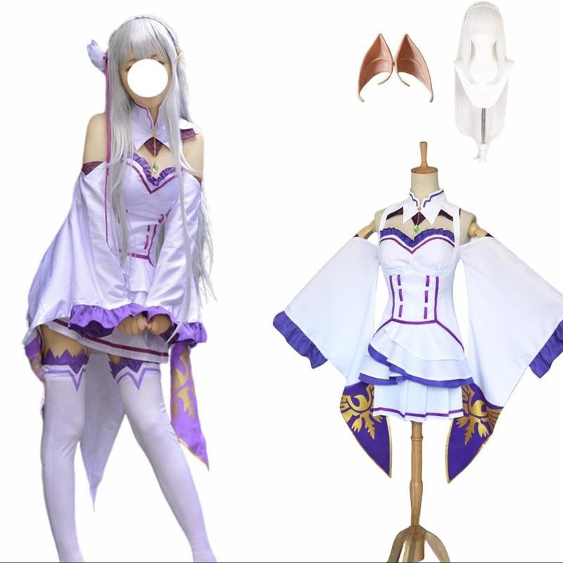 Damen Tlarsun Anzug Weiß Anime 36 / S / 44