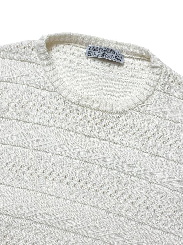 Damen Jaeger Pullover Weiß Acryl 38 / M / 46