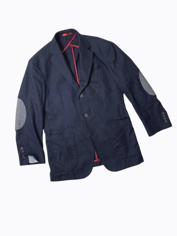 Homme Hackett Blazer Bleu Marine Cachemire 36 / S