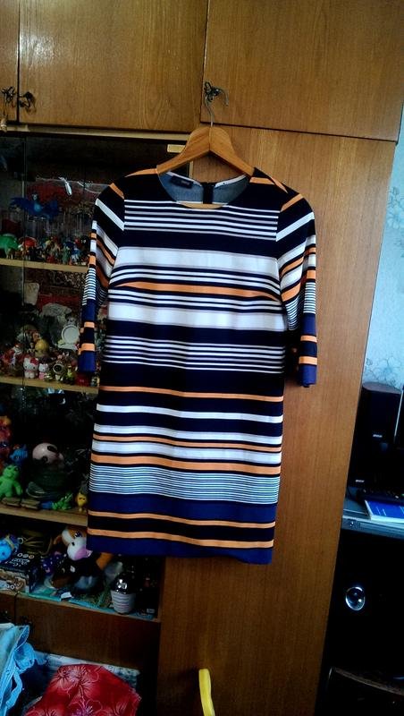 Women Cinque Dress Navy Polyester 38