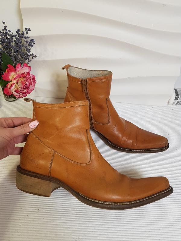 Men WOTS Fashion Boots Brown Leather 40.5