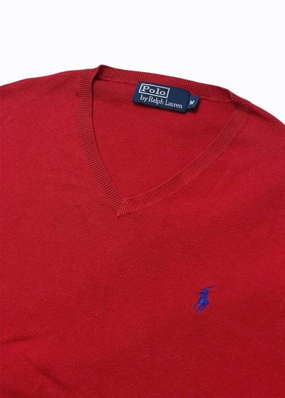 Herren Polo Ralph Lauren Pullover Rot Baumwolle 38