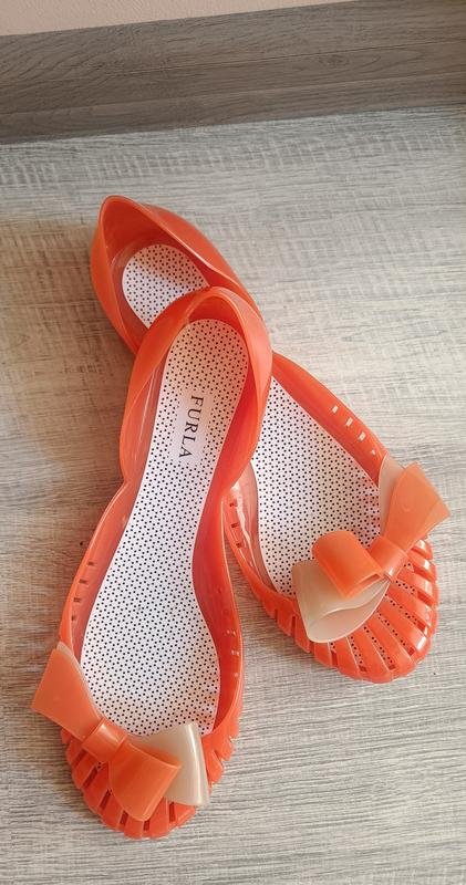 Женские Furla Балетки Оранжевые Резина 39