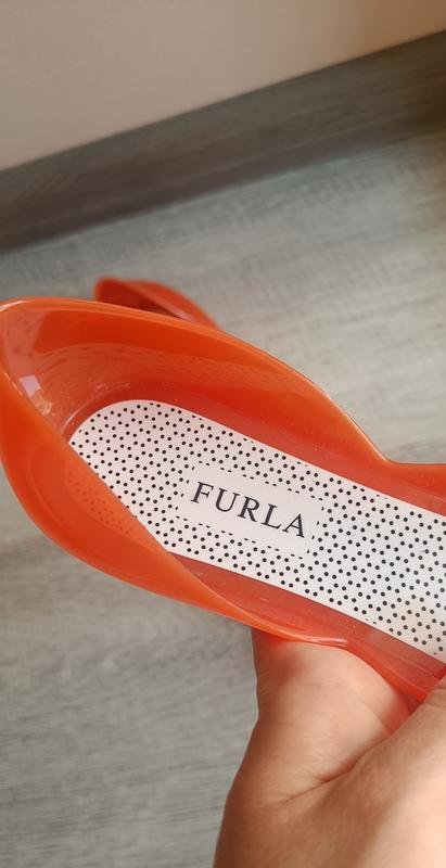 Женские Furla Балетки Оранжевые Резина 39