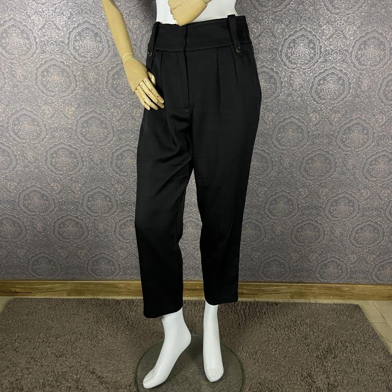 Женские Reiss Брюки Чёрный Вискоза 36