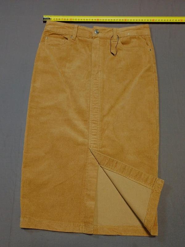 Женская Denim Co Юбка Оранжевая Вельвет 36 / S /