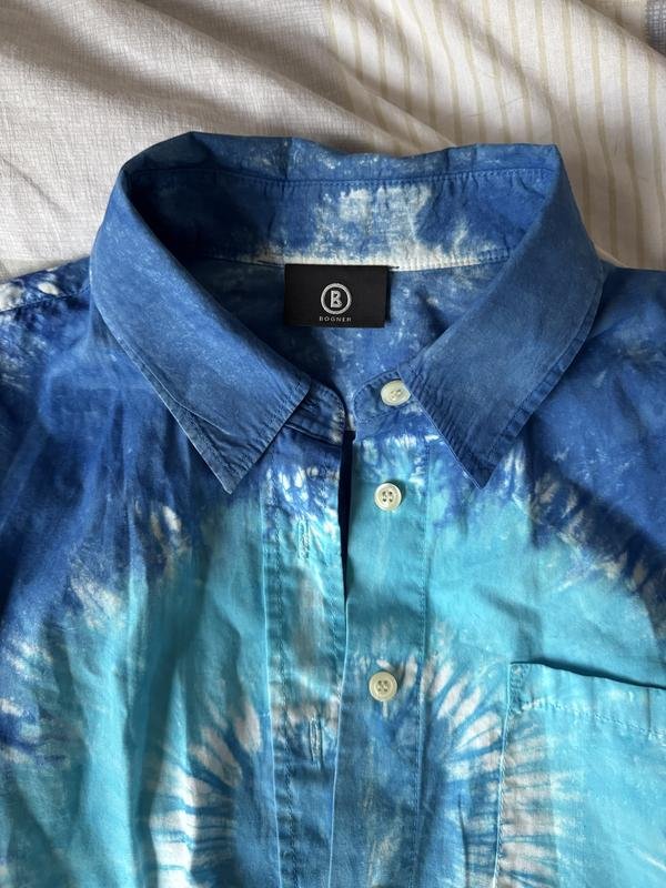 Homme Bogner Chemise Bleu Coton M