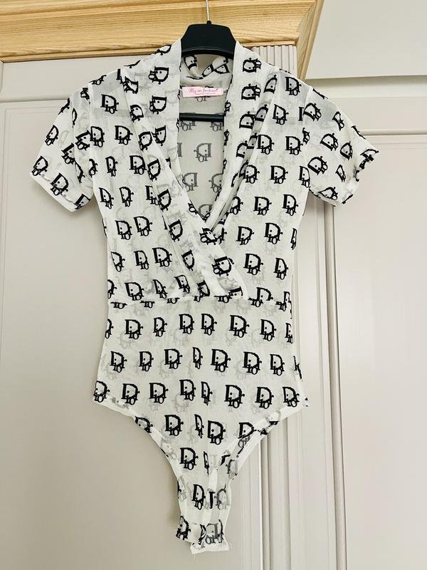 Women Christian Dior Bodysuit White 34 / XS / 42