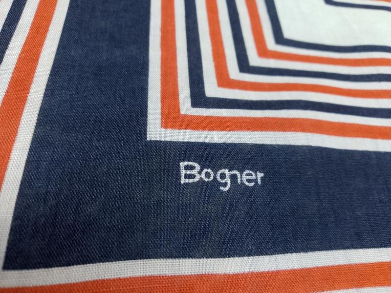 Женский Bogner Платок Тёмно-синий Хлопок