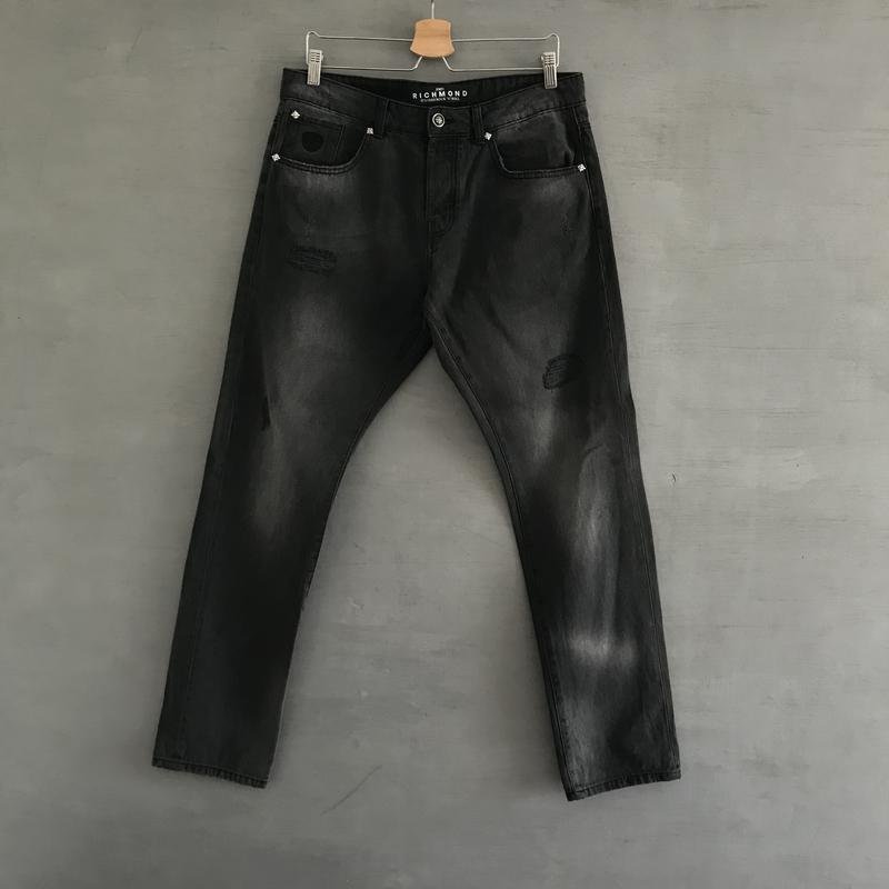 Мужской John Richmond Джинсы Чёрный Хлопок 36 / XL