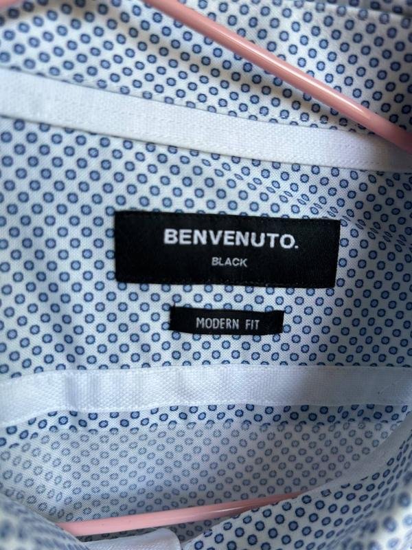 Мужской Benvenuto Рубашка Белая Хлопок 42 / XL /