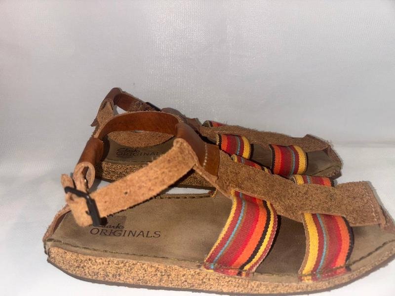 Men Clarks Sandals Brown Suede 42.5