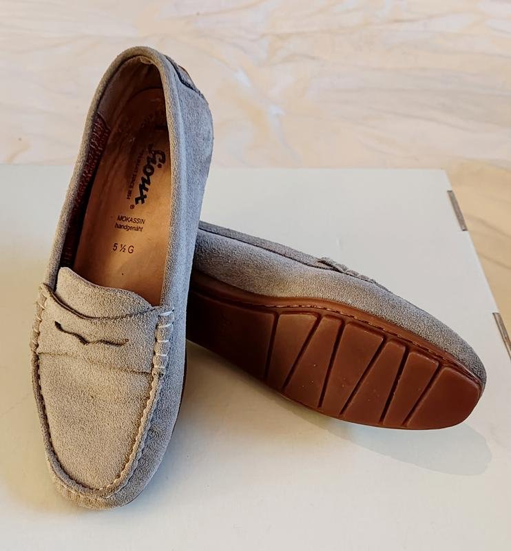 Damen Sioux Slipper Grau Wildleder 37