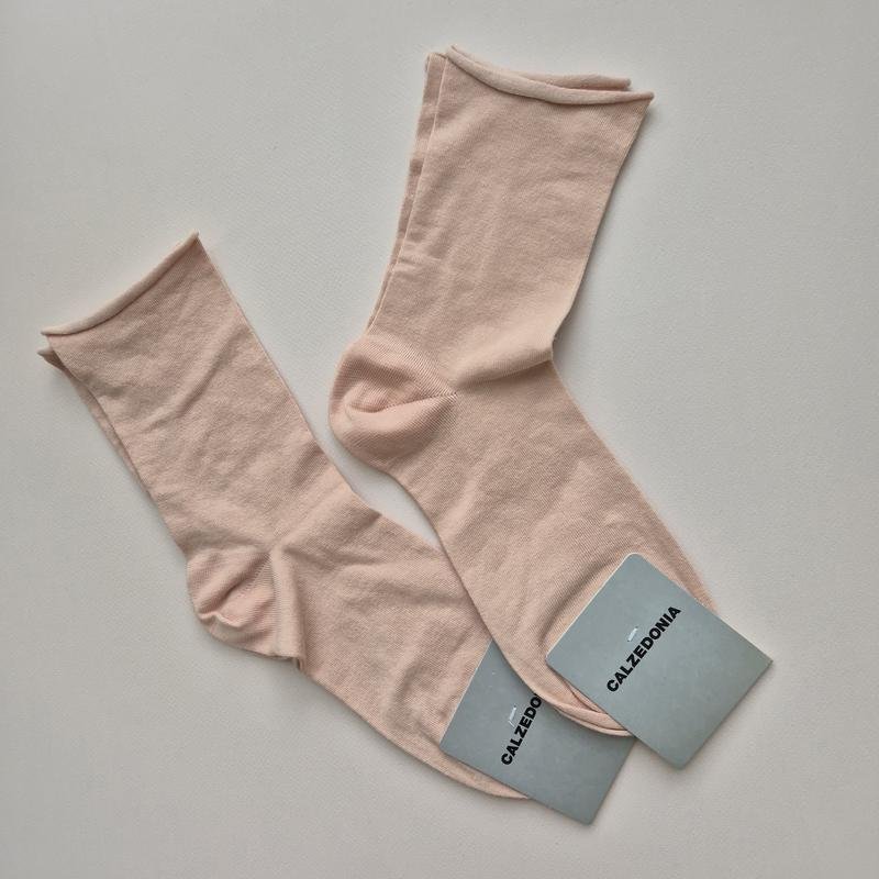 Women Calzedonia Socks Pink Cotton 36.5