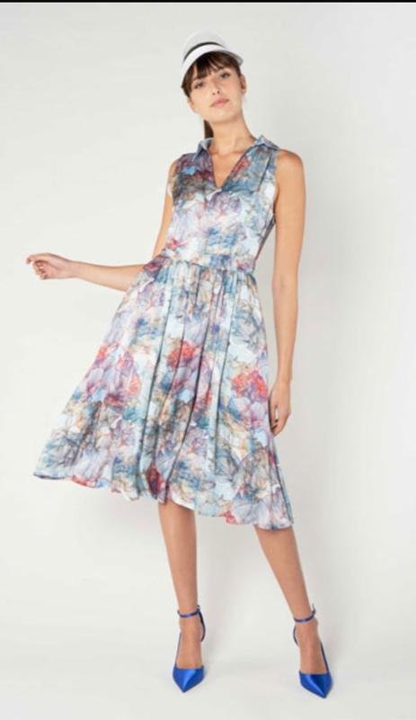 Femme Vicario Cinque Robe Multicolore Satin 38 / M