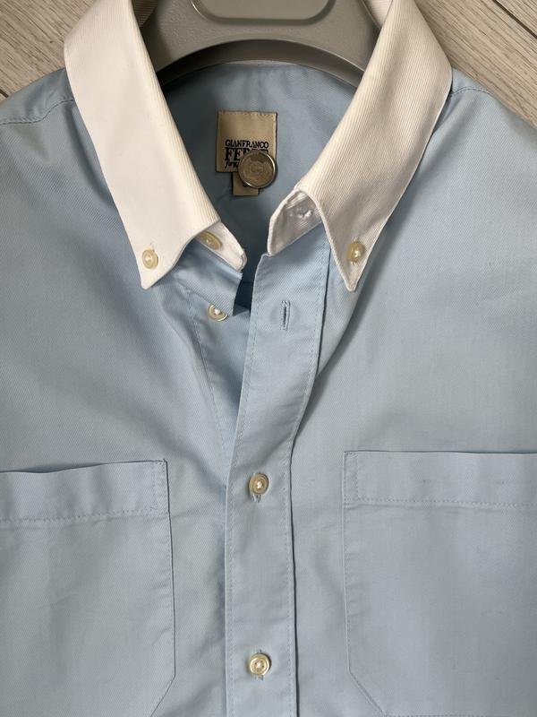 Homme Gianfranco Ferre Chemise Bleu Marine 38 / M