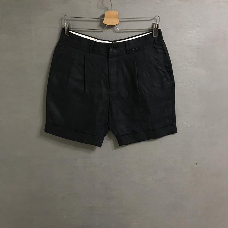 Мужской Suitsupply Шорты Чёрный Лен 29 / S / 42