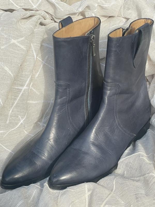 Donna Melvin & Hamilton Stivali Blu Navy Pelle 39