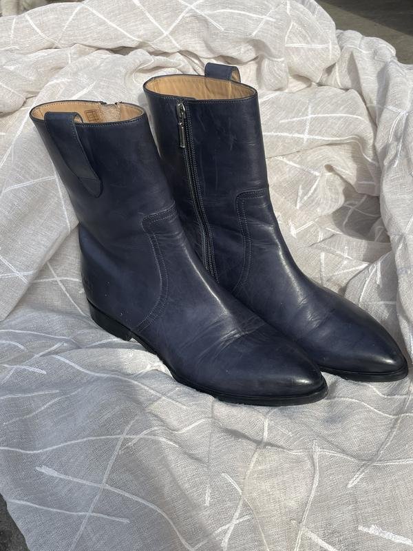 Donna Melvin & Hamilton Stivali Blu Navy Pelle 39