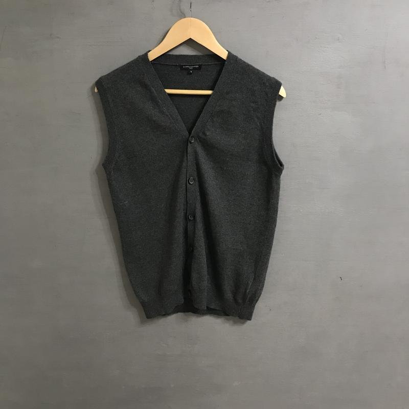 Мужской Doppelgänger Жилетка Серый Хлопок 36 / S /