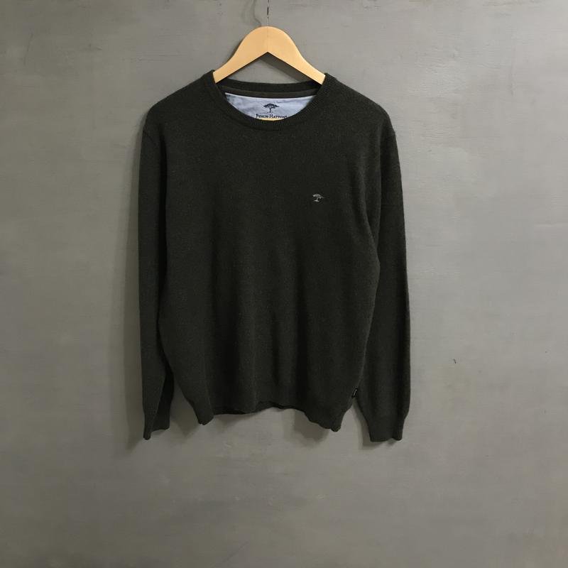 Мужской Fynch-Hatton Джемпер Хаки Шерсть 42 / XL /