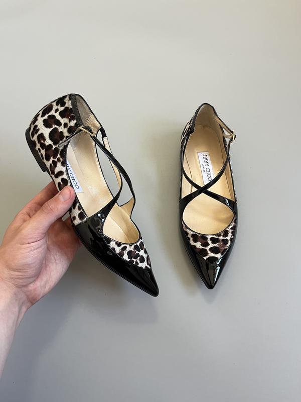 Женские Jimmy Choo Туфли Чёрные Кожа 37