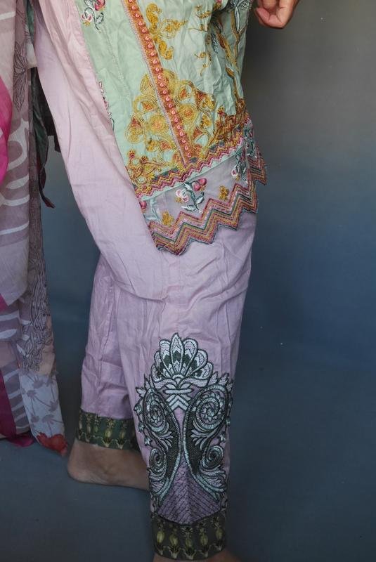 Femme Robe Verte Coton 38 / M / 46