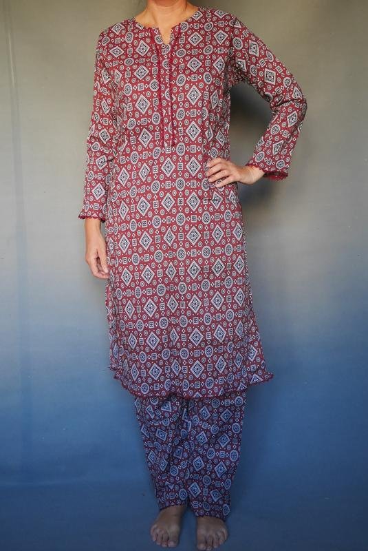 Femme Robe Marron Coton 40 / L / 48